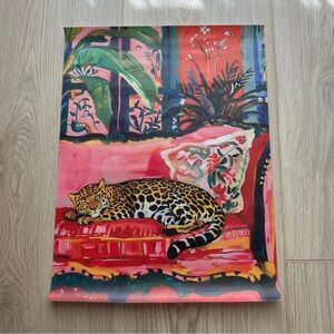 Sleepy Cheetah Canvas Art Print Poster